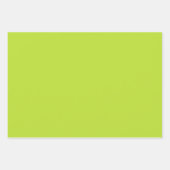 Einfach schlichte Vollfarbe, hellgrün Limon Geschenkpapier Set (Vorderseite 3)