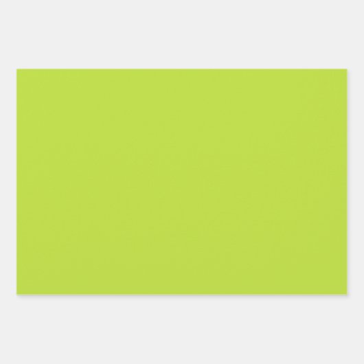 Einfach schlichte Vollfarbe, hellgrün Limon Geschenkpapier Set (Vorderseite 2)