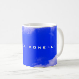 Einfach Schlichter Blue Sky Minimalistisch Ihr Nam Kaffeetasse