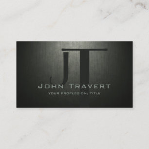 Einfach Schlichter Monogram Realtor Visitenkarte