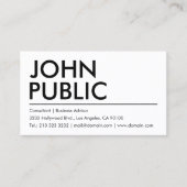 Einfach Schlichter Name Visitenkarte (Vorderseite)