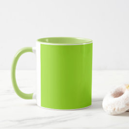 Einfach schlichtes Grün Tasse
