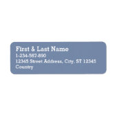 Einfach schlichtes Schieferblau in Vollfarbe (Vorne)