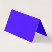 Einfach Schlichtes Ultramarine Blau Minimalistisch Visitenkarten (Rückseite)