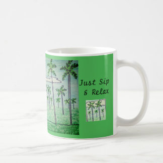 Einfach Schlucken & Entspannen Palmenhain Kaffeetasse