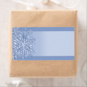 Einfach Schneeflocken, leere Versandetiketten (Insitu)