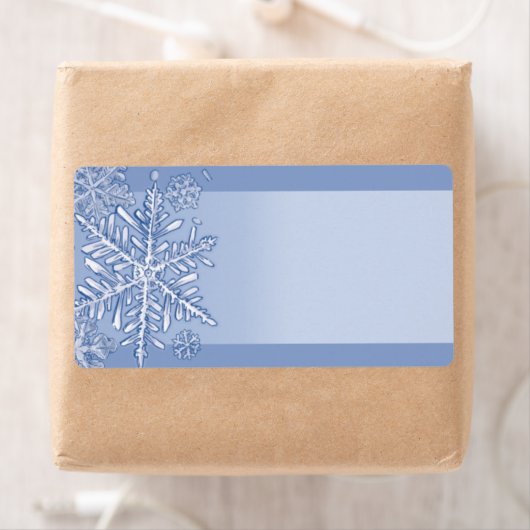 Einfach Schneeflocken, leere Versandetiketten (Insitu)