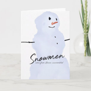EINFACH SCHNEEMANN Grußkarte Dankeskarte