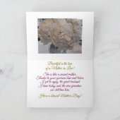 Einfach schön, Schwiegermutter, Muttertagskarte Karte (Innenseite)