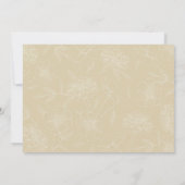 Einfach schöne Baby Girl Birth Ankündigung (Rückseite)