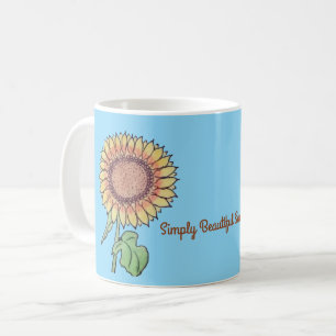 Einfach schöne Sonnenblume Kaffeetasse