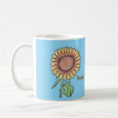 Einfach schöne Sonnenblume Kaffeetasse (Links)