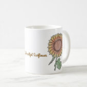 Einfach schöne Sonnenblume Kaffeetasse (VorderseiteRechts)