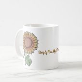 Einfach schöne Sonnenblume Kaffeetasse (Vorderseite Links)