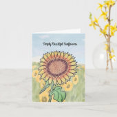 Einfach schöne Sonnenblume Karte (Gelbe Blume)