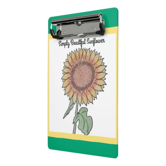 Einfach schöne Sonnenblume Mini Klemmbrett (Gewinkelt2)
