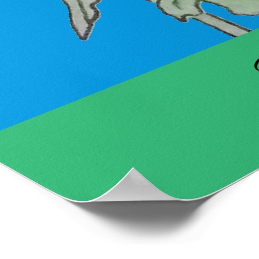 Einfach schöne Sonnenblume Poster (Ecke)