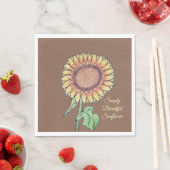 Einfach schöne Sonnenblume  Serviette (Beispiel)