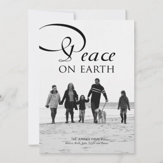 Einfach schöne Weihnachts-Fotokarten Feiertagskarte (Vorderseite)