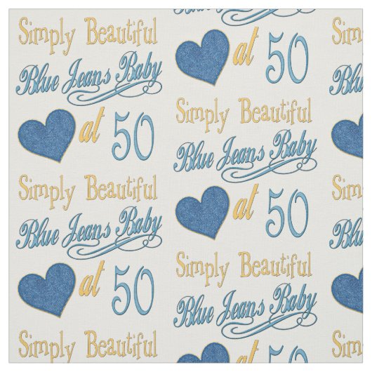 Einfach schöner 50. Geburtstag Stoff (Muster)