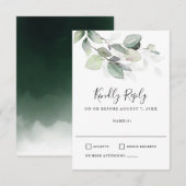 Einfach schöner Hochzeitstag RSVP Karte (Vorne/Hinten)