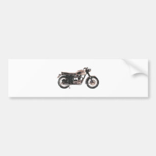 Einfach schönes klassisches Motorrad Autoaufkleber