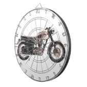 Einfach schönes klassisches Motorrad Dartscheibe (Vorderseite rechts)
