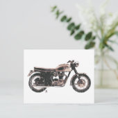 Einfach schönes klassisches Motorrad Postkarte (Stehend Vorderseite)