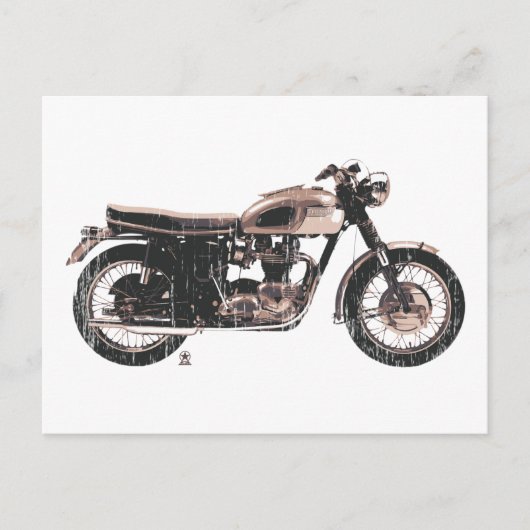 Einfach schönes klassisches Motorrad Postkarte (Vorderseite)