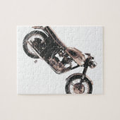 Einfach schönes klassisches Motorrad Puzzle (Horizontal)