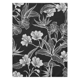 Einfach schönes Schwarz-Weiß-Muster Tischdecke