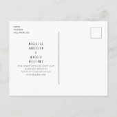 Einfach & schwach Lg. Monogramm Schwarz Save the D Postkarte (Rückseite)