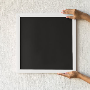 Einfach Schwarz Poster