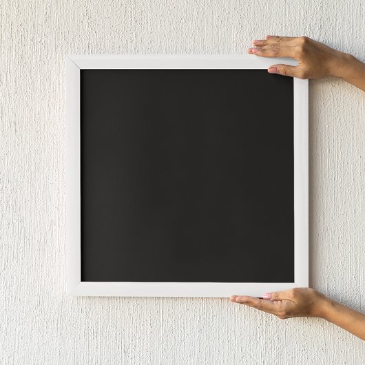Einfach Schwarz Poster