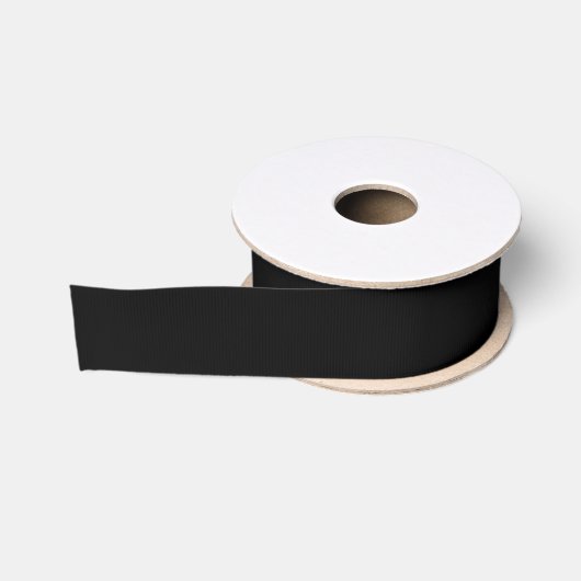 Einfach Schwarz Ripsband (Spule)