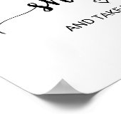 Einfach schwarz schießen und den Slogan einstecken Poster (Ecke)