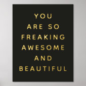 Einfach Schwarz Sie sind Phantastische Foil Prints Foliendrucke (Vorderseite)