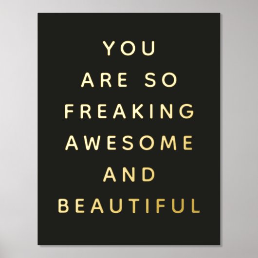 Einfach Schwarz Sie sind Phantastische Foil Prints Foliendrucke (Vorderseite)