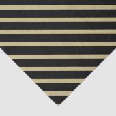 Einfach schwarz und goldgestreift seidenpapier (Detail)