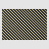 Einfach schwarz und goldgestreift seidenpapier (Vorderseite)