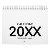 Einfach Schwarz und Weiß 2026 Kalender (Titelbild)