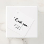 Einfach Schwarz und Weiß Buffalo Kariert Danke Geschenkanhänger (Beispiel)