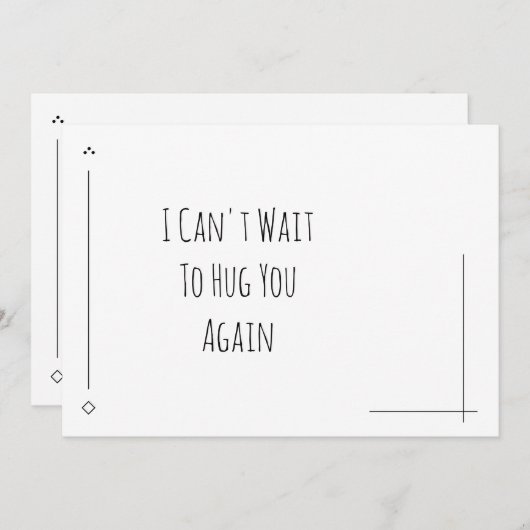 Einfach schwarz und weiß, ich kann nicht warten, d (Vorne/Hinten)