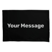 Einfach Schwarz und Weiß: Meldungsvorlage hinzufüg Kissenbezug (Vorderseite)