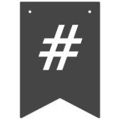 Einfach Schwarz und Weiß Mr. and The Mrs Wedding Wimpelkette (Erste Fahne)