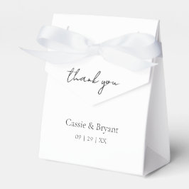 Einfach Schwarz und Weiß Vielen Dank Geschenkschachtel