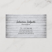 Einfach Schwarz-Weiß-Fotografen-Kamerasymbole Visitenkarte (Rückseite)