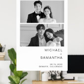 Einfach Schwarz & Weiß Willkommen bei unserer Hoch Poster (Heimbüro)