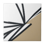Einfach Schwarz-weißes Gold Abstrakt Fliese<br><div class="desc">Diese abstrakte Keramik ist einfach und elegant, in Schwarz, Weiß und Gold gehalten und eignet sich hervorragend, um jedem Raum eine Touch der Eleganz zu verleihen. Das minimalistische Design zeichnet sich durch ein modernes abstraktes Schwarz-Weiß-Muster mit Goldakzenten aus. Nutzen Sie es als dekorativen Akzent in Ihrer Küche, im Bad oder...</div>