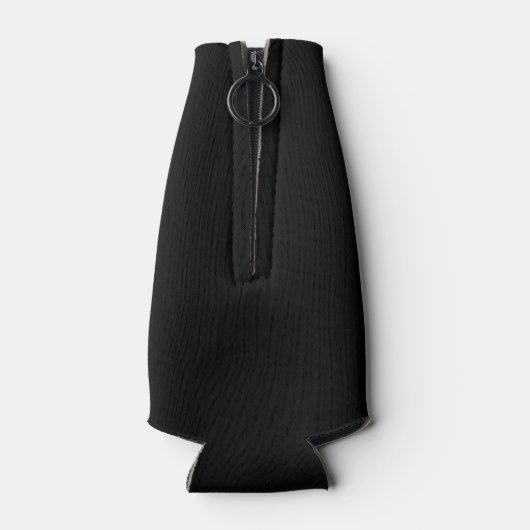Einfach schwarze Solid-Farbe anpassen Flaschenkühler (Rückseite)